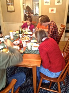 Family all together. It's a rare, but wonderful occurrence. 